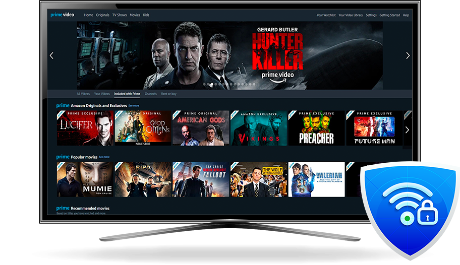 How to watch amazon outlet prime in another country